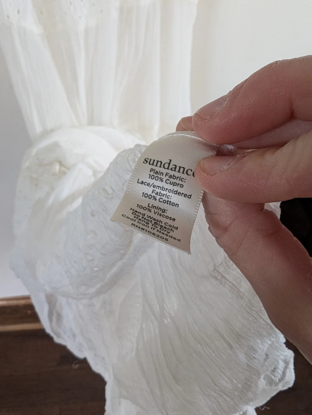 Sundance Zelie Ivory Eyelet Midi Dress Sleeveless Boho $168 S Small - Picture 8 of 8